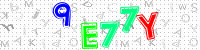 Blue Captcha Image